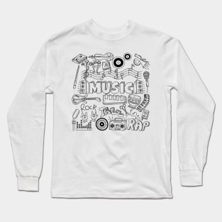 Musical Doodle Long Sleeve T-Shirt